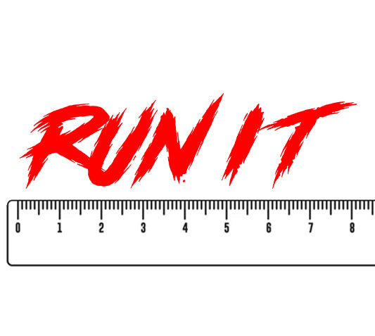 Run It Decal - RED