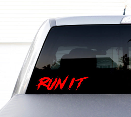 Run It Decal - RED