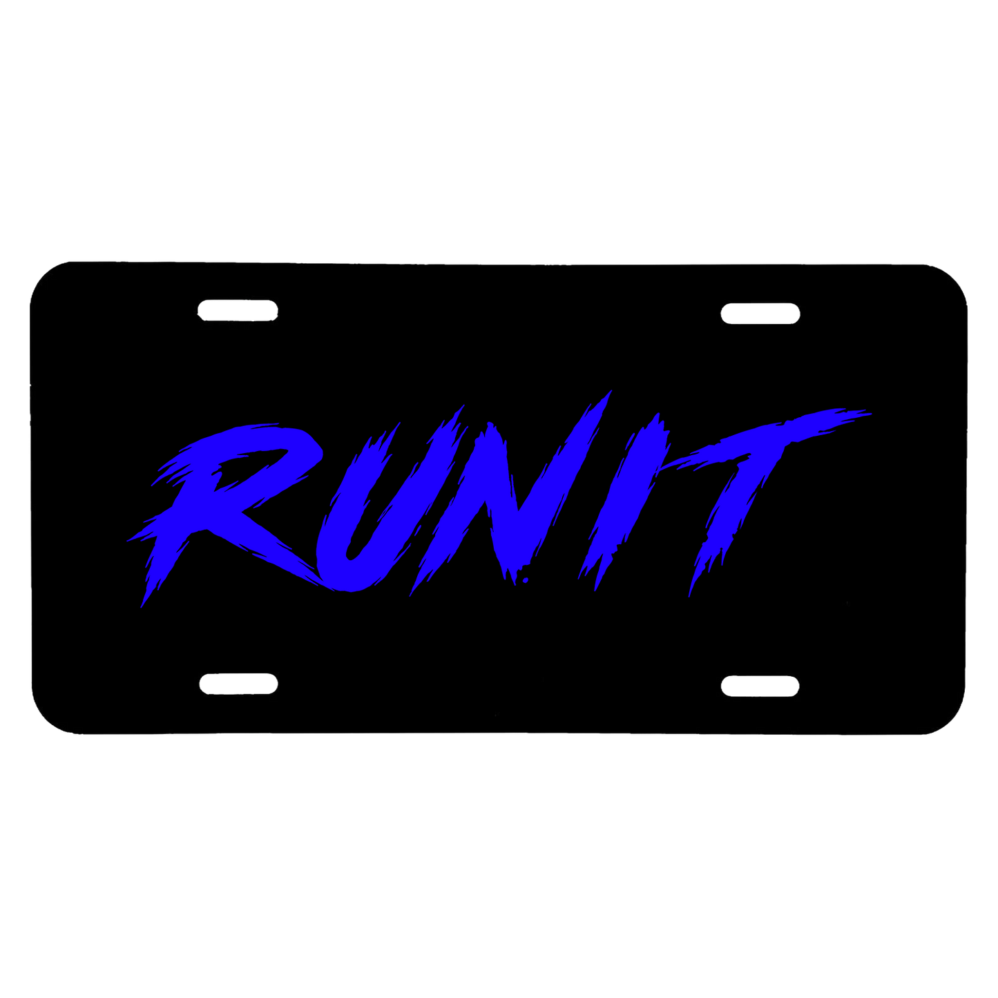 Run It License Plate
