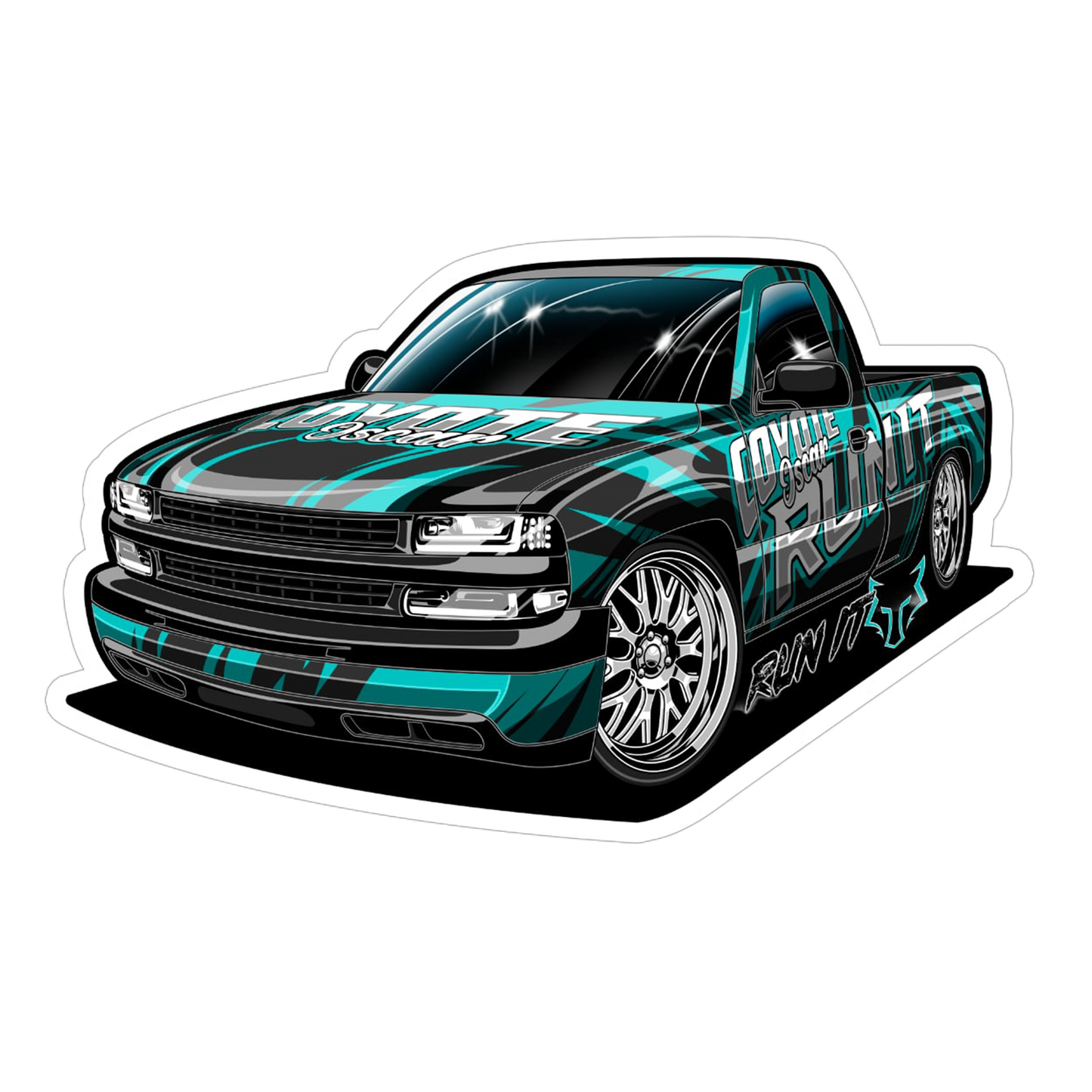 LA TIFFANY TRUCK DECAL